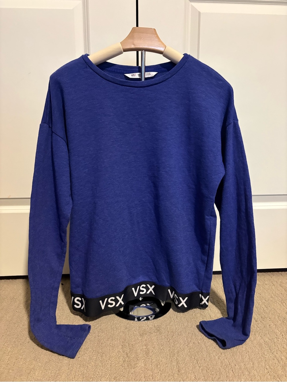VSX Deep Blue Logo Hem Crewneck Sweatshirt